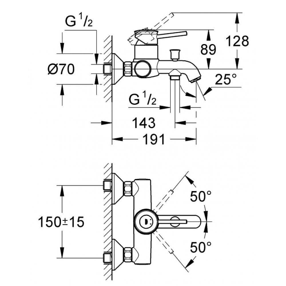 Bản vẽ kỹ thuật của sen tắm 32865000
