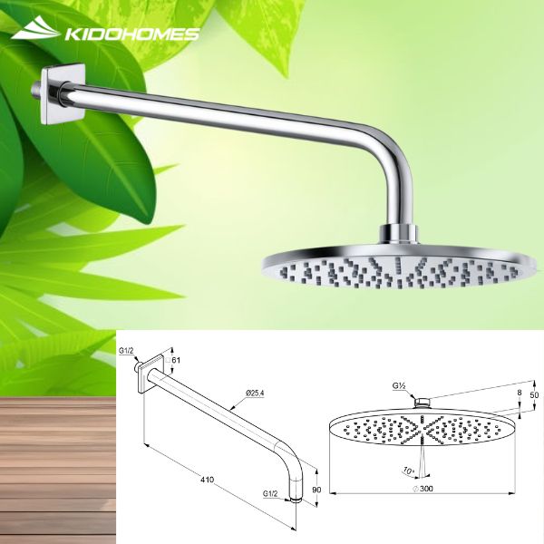 Bộ sen tắm âm tường Kludi Bozz 33434/386600576/6653405-00/6433005-00/636005-00/6816005-00