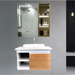 Combo tủ chậu tủ gương cao cấp FRATINI 390302298050/390307368075/39040104GL/39070306