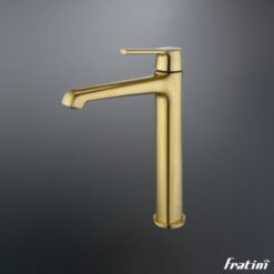 Vòi chậu rửa mặt dáng cao Fratini Milano Gold model 39040305GL