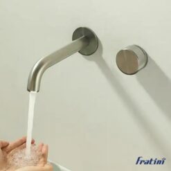 Vòi âm tường nóng lạnh điều chỉnh núm xoay Fratini Venice Black model 39041610