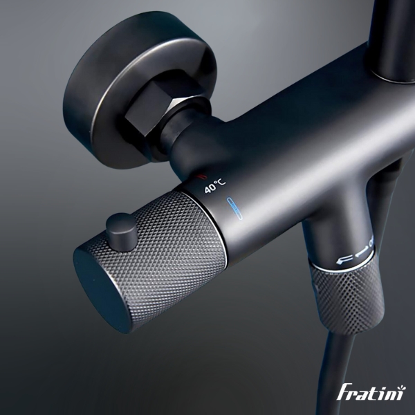 Sen cây tắm nhiệt độ Fratini Nevada Black model 39050330BK - Ảnh 5