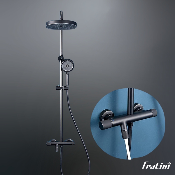 Sen cây tắm nhiệt độ Fratini Nevada Black model 39050330BK - Ảnh 7