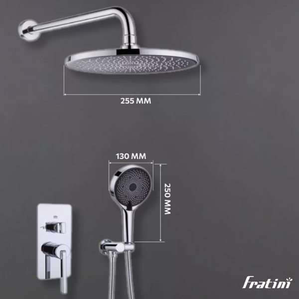 Sen cây tắm âm tường Fratini Milano Model 39050610 - Ảnh 4