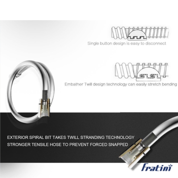 Dây sen chống xoắn Fratini Anti twist model 39051324 - Ảnh 3