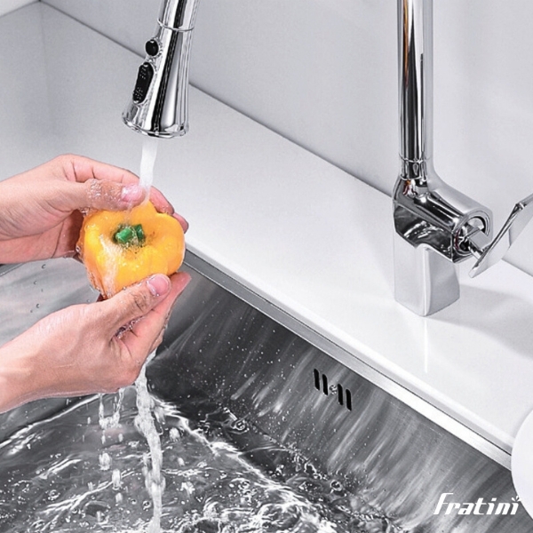 Vòi bếp dây rút Fratini Milano model 39090603 - Ảnh 4