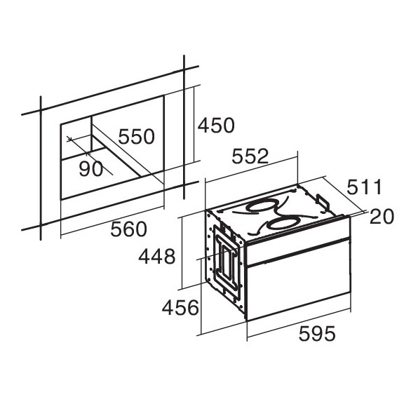 Lò nướng âm tủ ME 4006 X - Ảnh 2