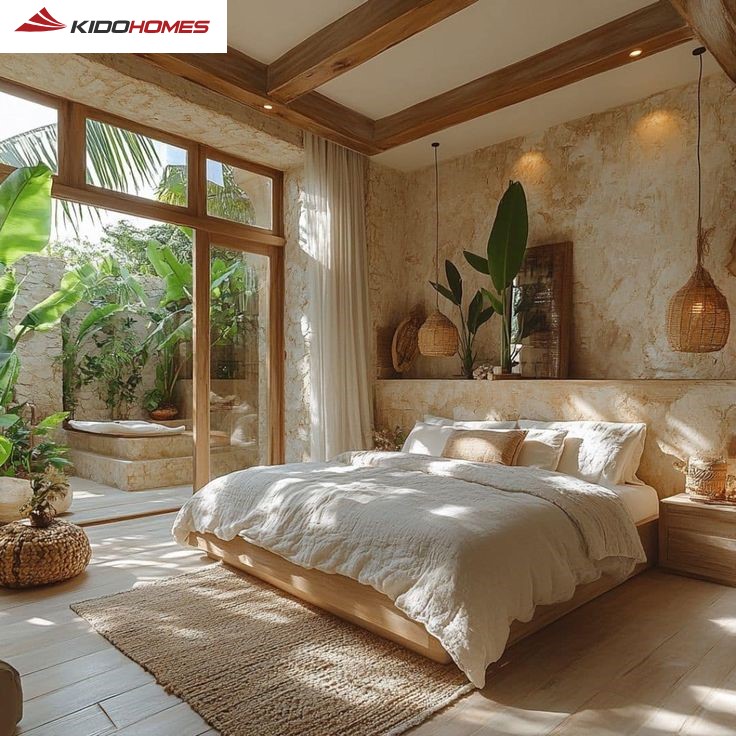 Ứng dụng Biophilic Design trong các không gian sống:: Phòng ngủ - Không gian chữa lành Ứng dụng Biophilic Design trong các không gian sống:: Phòng ngủ - Không gian chữa lành