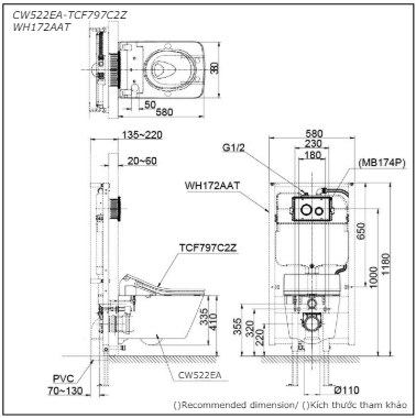 CW522EA/TCF797C2Z/WH172AAT/MB171M#SS