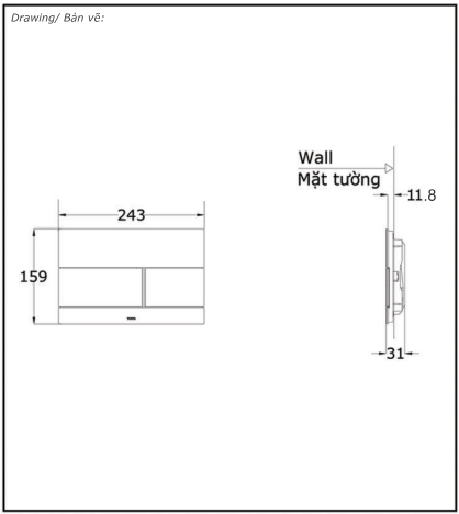 Mặt nạ xả nhấn MB171M#SS