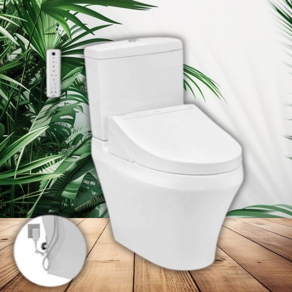 Bồn Cầu 2 Khối Nắp Rửa Điện Tử TOTO CS945PDW14#XW