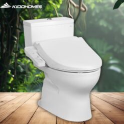 BỒN CẦU 2 KHỐI NẮP RỬA ĐIỆN TỬ CS302DW18#W