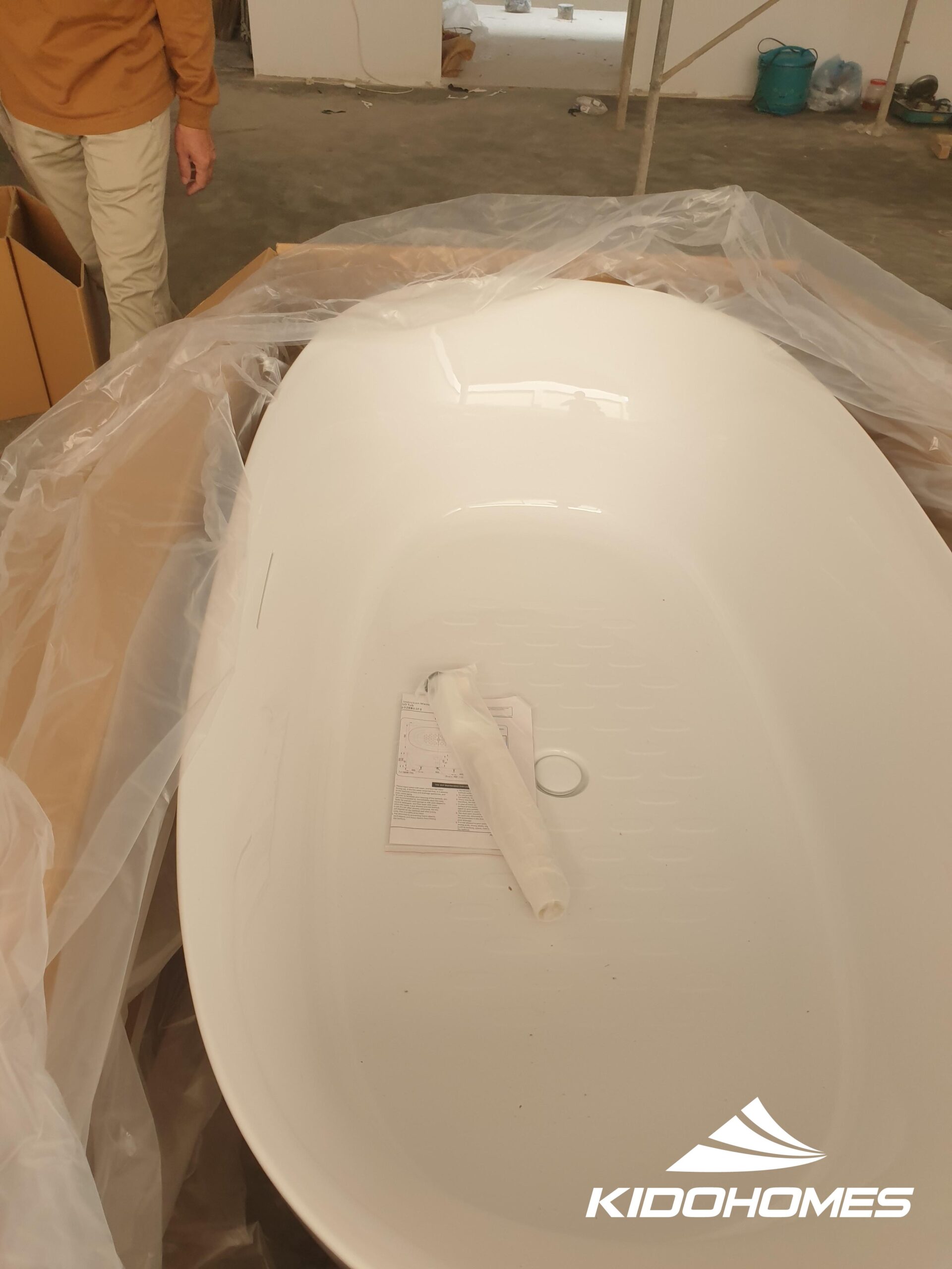 Giao hàng thiết bị phòng tắm anh Sơn Bắc Giang