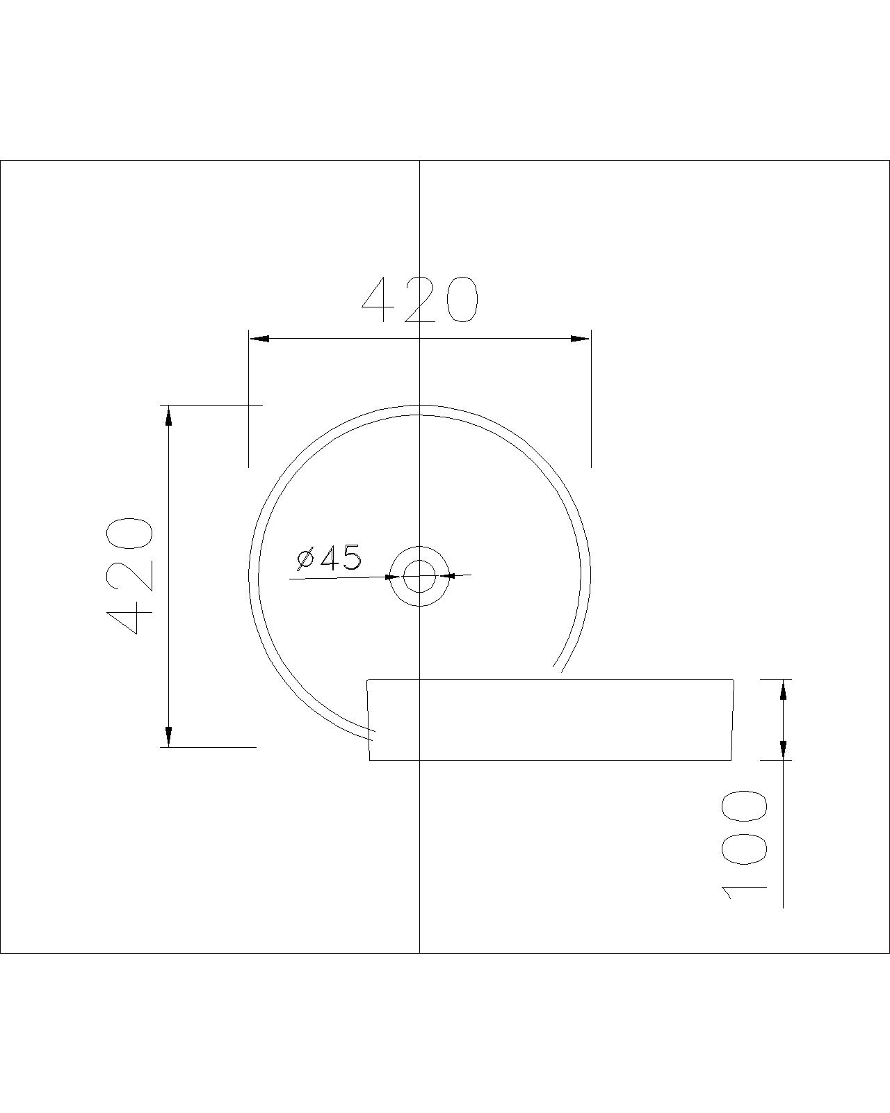 Bản vẽ kĩ thuật của chậu rửa mặt CAESAR LF5258