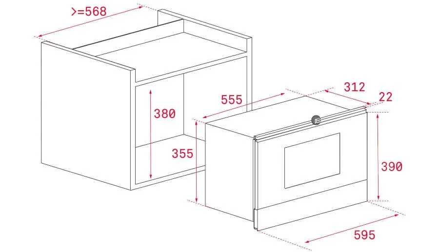 Bản vẽ kĩ thuật của Lò Vi Sóng TEKA ML 8220 BIS L BK