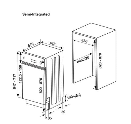 Bản vẽ kỹ thuật của máy rửa bát Hafele HDW-HI45A 533.23.275