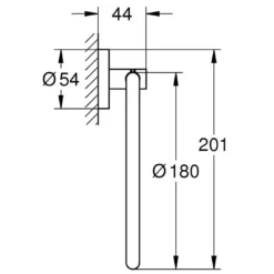 Vòng treo khăn GROHE Essentials 40365001 - Ảnh 5
