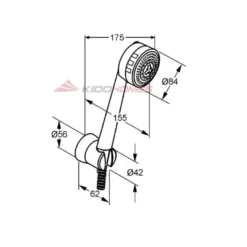 Thông số kỹ thuật của bộ dây bát sen Kludi 6075005-00 Zenta