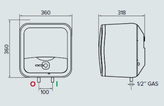 Bình nước nóng Ariston ANDRIS2 R - 15 Lít - Ảnh 3