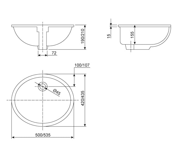 Chậu rửa mặt American Standard WP-0470 - Ảnh 2