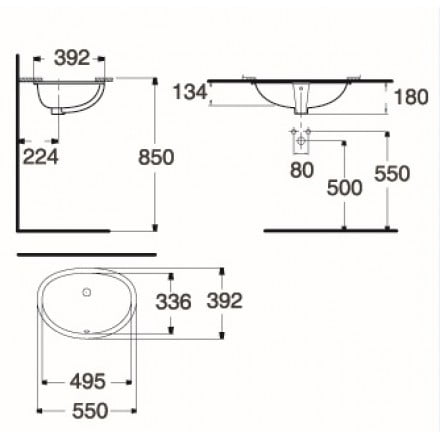 Chậu rửa mặt American Standard CL0507I-6DACTLWW - Ảnh 2