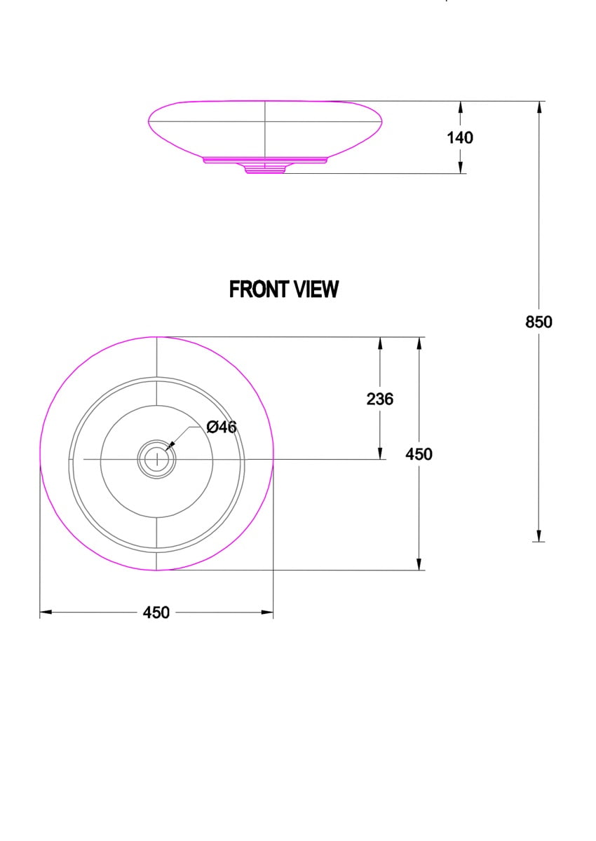 Chậu rửa mặt American Standard WP-F643 - Ảnh 2