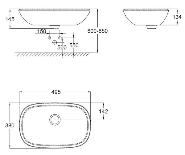 Chậu lavabo đặt bàn Grohe Eurostyle 39216000 - Ảnh 3