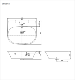 Chậu rửa mặt TOTO LW196K - Ảnh 2
