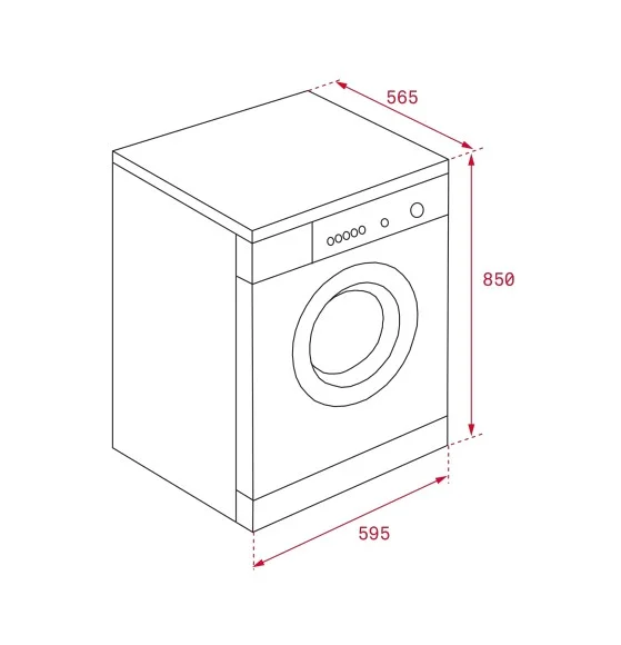 Máy giặt sấy TEKA TKD 1510 WD EU XP 220-240 50 WH