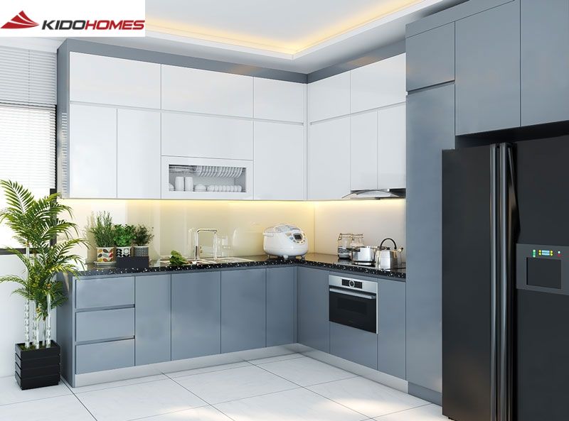 Bếp chữ L: Giản lược mà đủ tinh tế