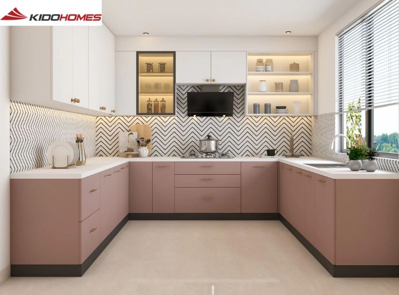 Bếp chữ U: Đáp ứng nhữu nhu cầu một cách đồng thời