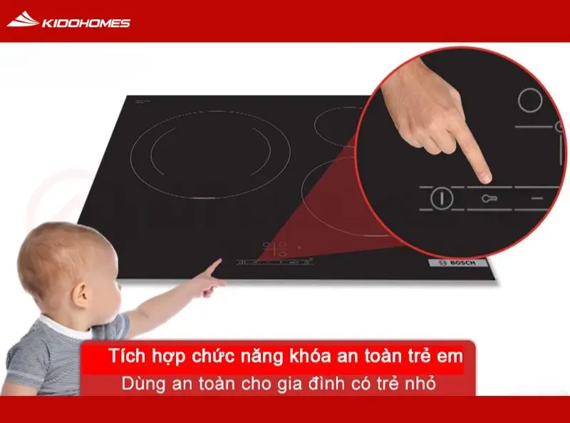 Bếp từ bị khóa, không sử dụng được