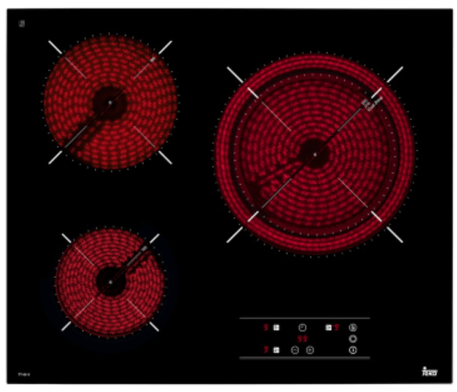 Bếp từ 3 vùng nấu Teka TT 6315