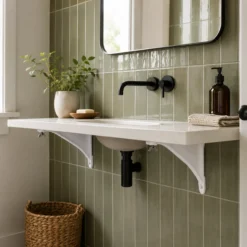Bộ giá đỡ chậu âm bàn TOTO TL516GV gang phủ nhựa trắng - Ảnh 2