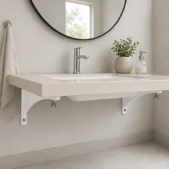 Bộ giá đỡ chậu âm bàn TOTO TL516GV gang phủ nhựa trắng - Ảnh 3
