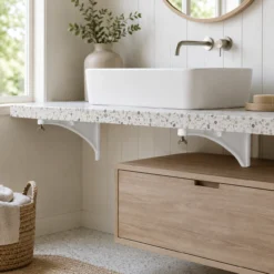 Bộ giá đỡ chậu âm bàn TOTO TL516GV gang phủ nhựa trắng - Ảnh 4