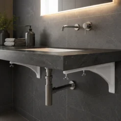 Bộ giá đỡ chậu âm bàn TOTO TL516GV gang phủ nhựa trắng - Ảnh 5