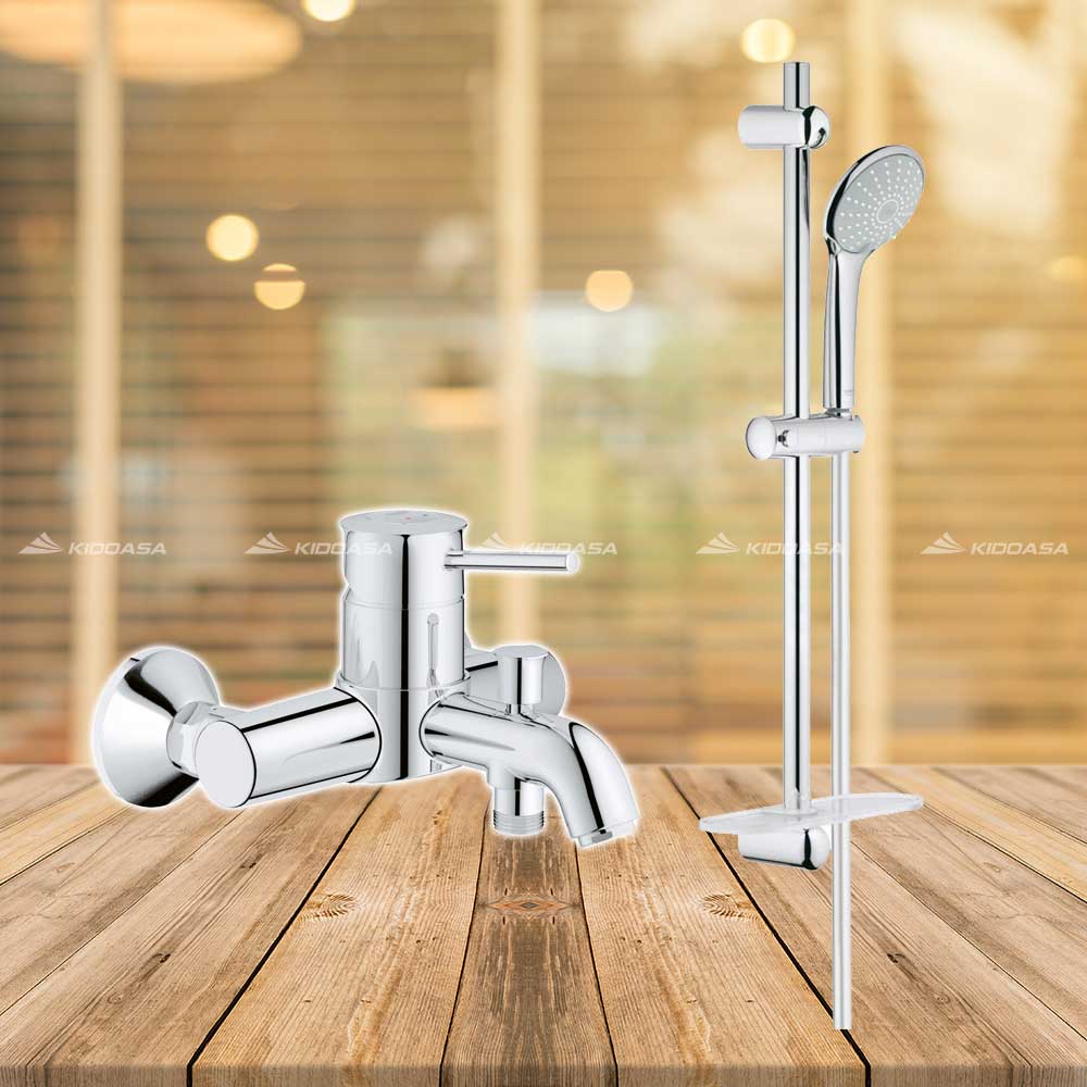 Sen tắm nóng lạnh kèm thanh trượt Grohe 32865000/27230001