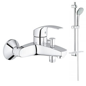 Combo bộ trộn nóng lạnh kèm thanh trượt Grohe 33300002/27230001