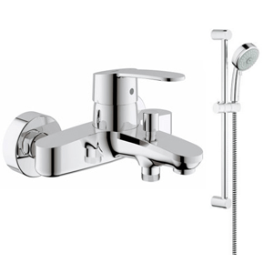 Combo bộ trộn nóng lạnh kèm thanh trượt Grohe 33591002/27787001