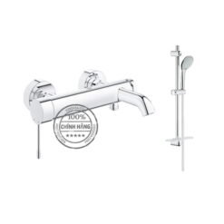 Bộ sen tắm nóng lạnh Essence kèm thanh trượt Euphoria Grohe 33624001/27230001
