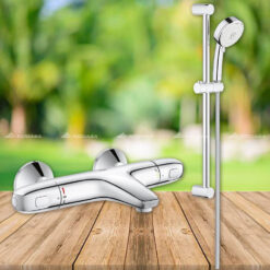 Bộ trộn sen tắm nhiệt độ kết hợp tay sen Grohe 34155003/27787002- Grohtherm 1000