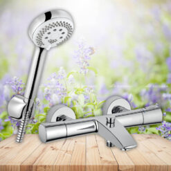 Bộ sen tắm nhiệt độ Kludi Zenta 351010538-6803005-00