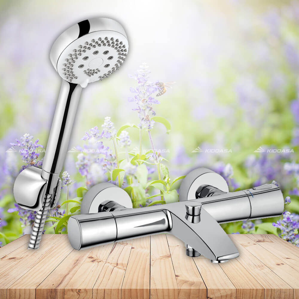 Bộ sen tắm nhiệt độ Kludi Zenta 351010538-6803005-00