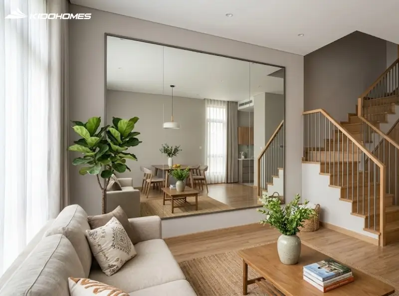 Gương trong nhà phố: Đừng để "phép màu" không gian trở thành nỗi lo âu