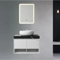 Combo tủ chậu tủ gương Fratini kèm vòi và siphon 390301308055/3906066080/520230575/39070306