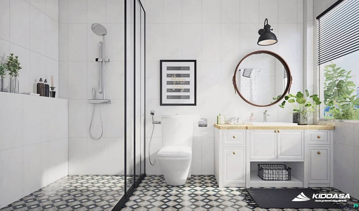 Vòi sen tắm có thiết kế nhỏ gọn phù hợp cho những phòng tắm diện tích hẹp