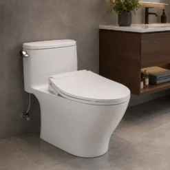 Bồn cầu 1 khối TOTO MS889DRE6#XW kết hợp nắp rửa cơ