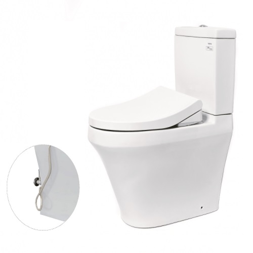 Bồn cầu 2 khối TOTO CS948DE4#XW nắp rửa cơ