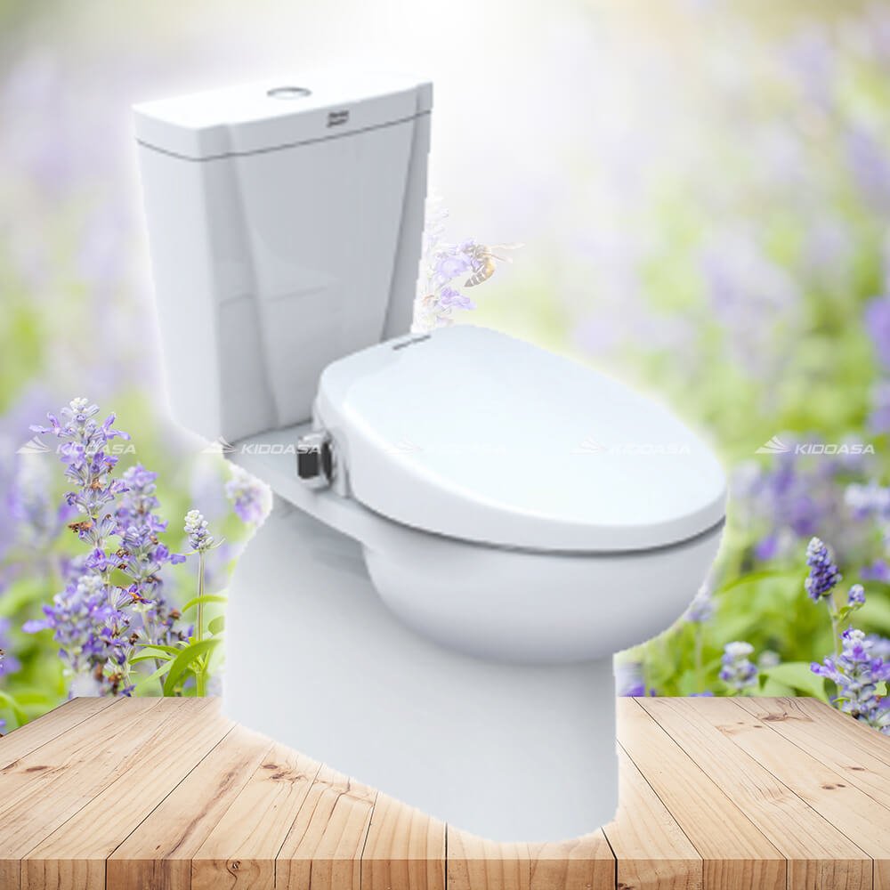 Bồn cầu 2 khối nắp rửa lạnh American Standard VF-2797S